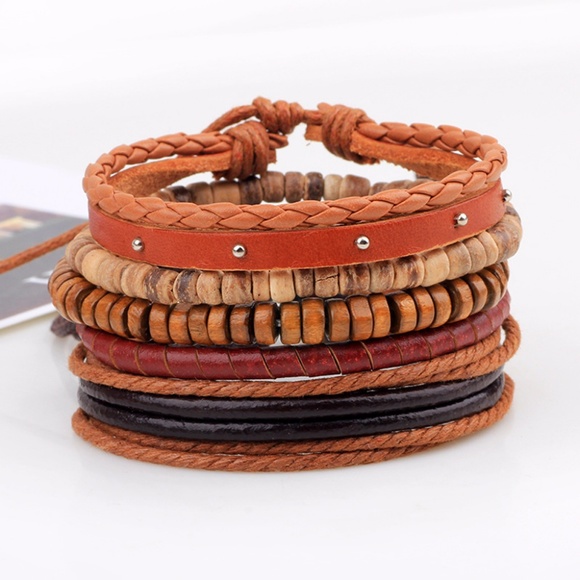 Fashion Assorted Leather Bracelet - Picture 2 of 5
